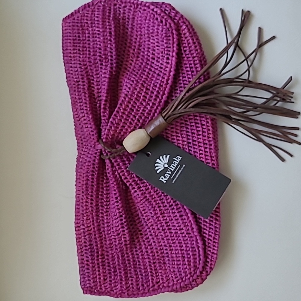 Ravinala Summer Clutch Bag in Barbie pink Made in UK NWT